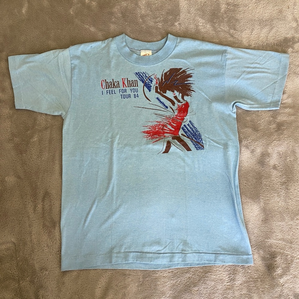 Vintage 1984 Chaka Khan I Feel For You Tour T Shirt